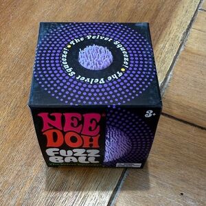 Nee Doh Fuzz Ball - Purple Velvet Squeeze Toy